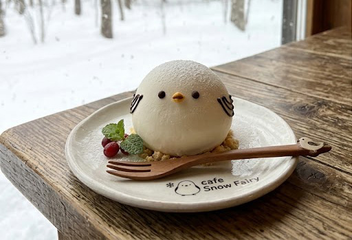 シマエナガのまんまるレアチーズケーキ